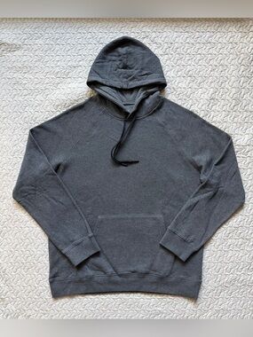 dip Men’s Large Heather Charcoal Gray Pullover Fleece Hoodie Sweatshirt